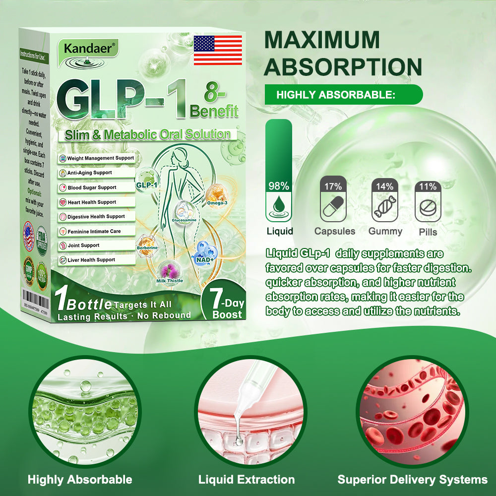 𝐊𝗮𝗻𝐝𝒂𝒆𝒓®𝑮𝗟𝑃-1 8-𝐁𝒆𝒏𝒆𝗳𝗶𝘁  𝑺𝗹𝗶𝗺 & 𝙈𝐞𝐭𝐚𝒃𝗼𝗹𝗶𝗰 𝗢𝒓𝒂𝒍 𝑺𝒐𝒍𝐮𝐭𝐢𝐨𝐧 (𝗢𝒏𝒄𝒆 𝒂 𝑫𝒂𝐲，𝒗𝐢𝐬𝐢𝐛𝐥𝐞 𝙧𝗲𝘀𝘂𝗹𝘁𝘀 𝙞𝒏 7 𝑫𝗮𝘆𝒔 ) 𝑭𝐨𝐫 𝒘𝗲𝗶𝗴𝗵𝘁 𝒄𝗼𝗻𝘁𝗿𝗼𝗹 / 𝒉𝐞𝐚𝐫𝐭 𝒉𝐞𝐚𝐥𝐭𝐡 / 𝒃𝐥𝐨𝐨𝐝 𝒔𝐮𝐠𝐚𝐫 / 𝒔𝐥𝐞𝐞𝐩 𝒒𝐮𝐚𝐥𝐢𝐭𝐲 / 𝒅𝐢𝐠𝐞𝐬𝐭𝐢𝐨𝐧 / 𝒘𝐨𝐦𝐞𝐧'𝐬 𝒄𝐨𝐦𝐟𝐨𝐫𝐭 / 𝒋𝐨𝐢𝐧𝐭 𝒎𝐨𝐛𝐢𝐥𝐢𝐭𝐲